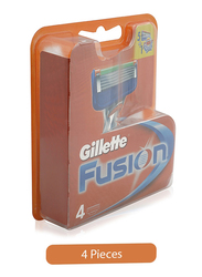 Gillette Fusion Razor Blade Refills for Men, 4 Pieces