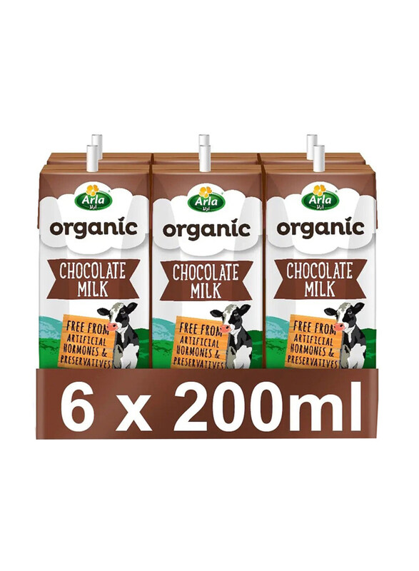 

Arla Organic Chocolate Milk, 6 x 200ml