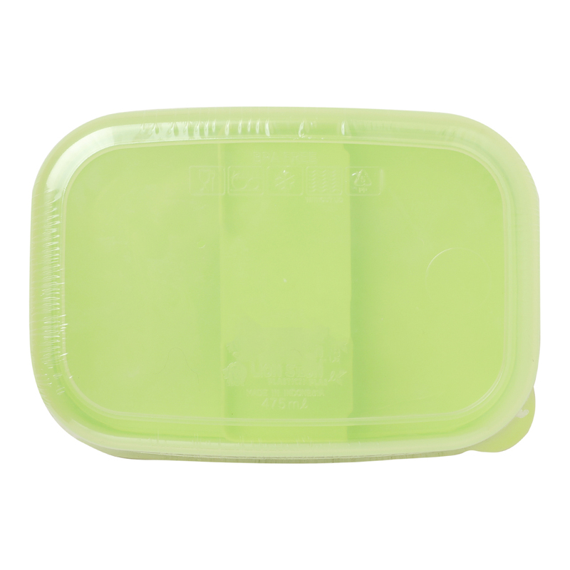 Lion Star MC-36 Bear & Squirrel Print Lunch Box, Large, Green