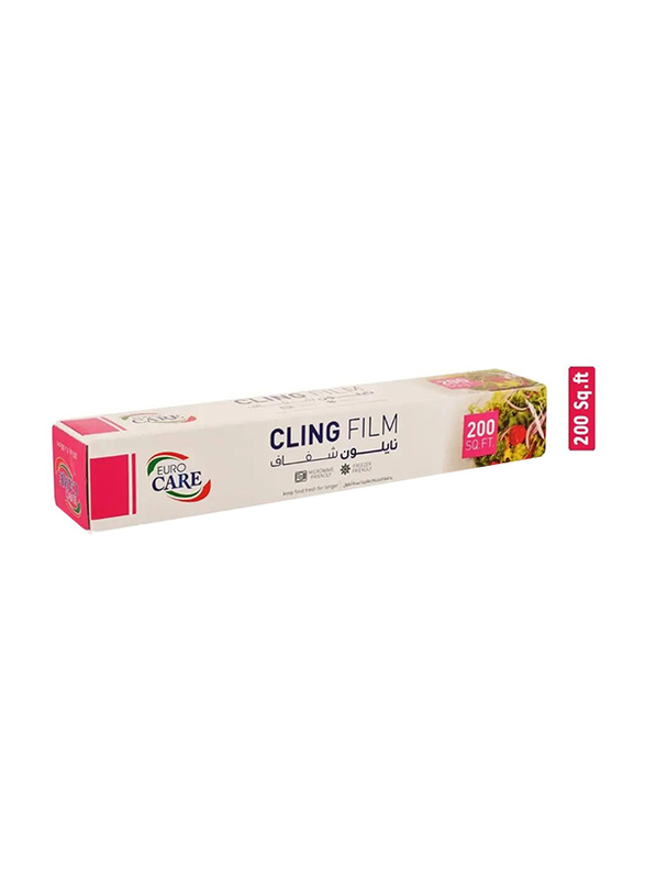 Euro Care Cling Film Wraps, 200 Sq.ft