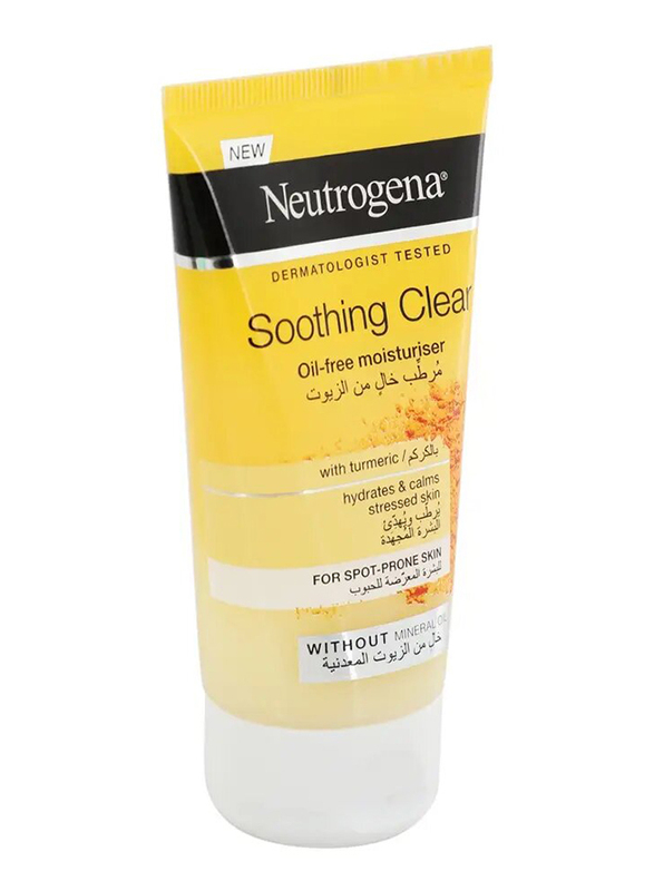 Neutrogena Soothing Clear Oil-Free Moisturiser Cream, 75 ml