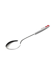 Pedrini Stainless Steel Mirror Finish Spoon, Silver/White