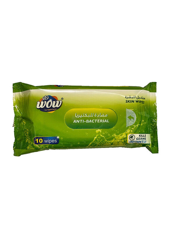 

Wow 10-Sheets Skin Antibacterial Wipes for Babies