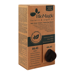 Bio Magic Keratin & Argan Oil Hair Color Cream, 60ml, 4/43 Deep Brown