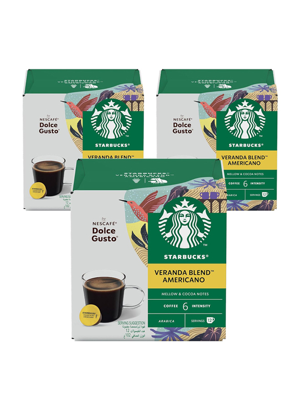 Starbucks Veranda Blend By Nescafe Dolce Gusto Coffee Capsules, 3 x 12 Capsules