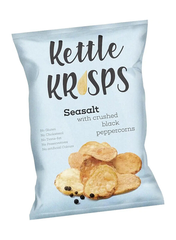 Kettle Krisps Sea Salt with Crushed Pepper, 120g