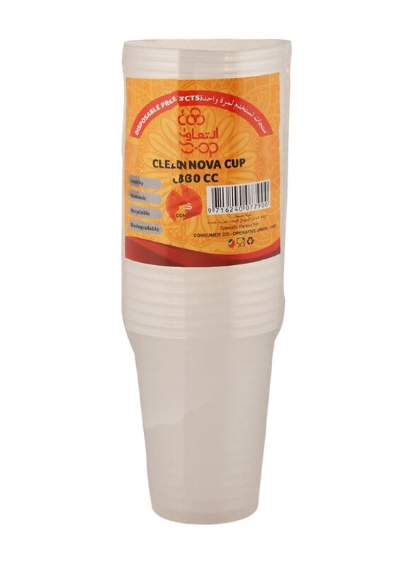 

Co-Op 25-Piece 230cc Disposable Nova Cup Set, Clear