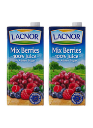 Lacnor Essentials 100% Mixed Berries Juice, 2 x 1 Liter