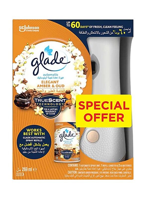 

Glade Automatic Holder Elegant Amber & OUD Air Freshener, 269ml