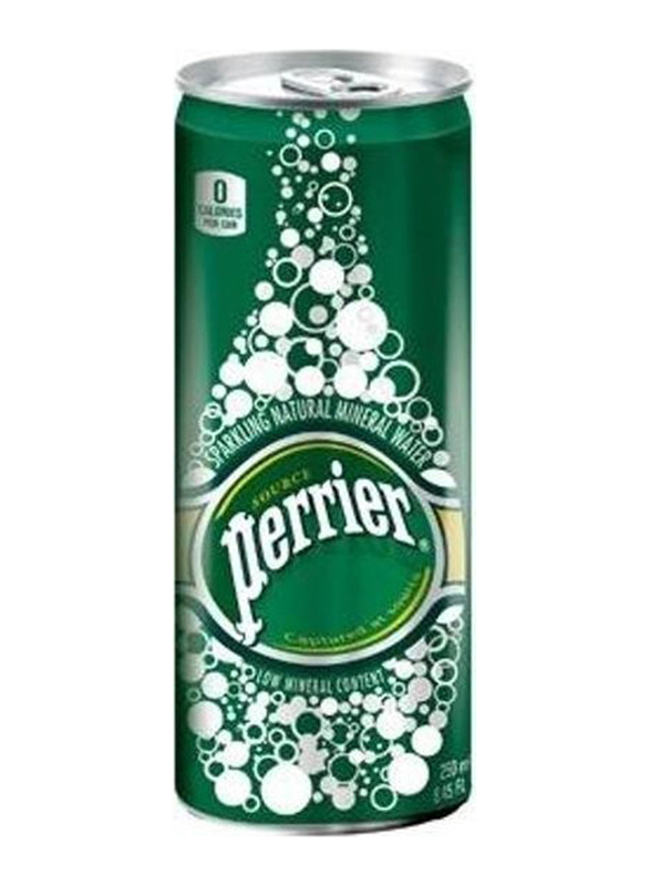 Perrier Sparkling Natural Mineral Water Slim Can, 35 x 250ml