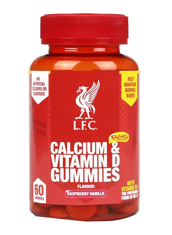 LFC Calcium & Vitamin Gummies, 60-Gummies, Raspberry Vanilla