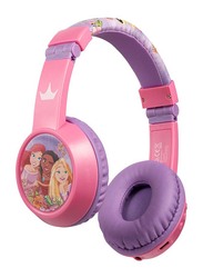 SMD Padded Princess Wireless Bluetooth Over-Ear Noice Cancelling Headphones, Pink