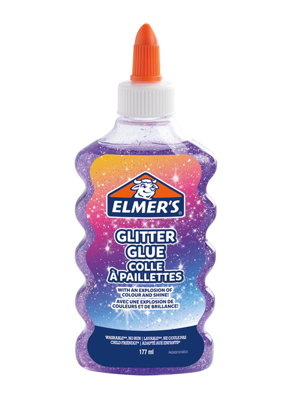 Elmer's Glitter Glue, 177ml, Purple