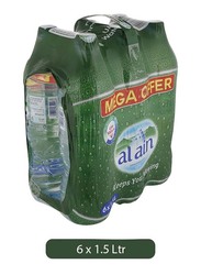 Al Ain Mineral Drinking Water, 6 x 1.5 Liters