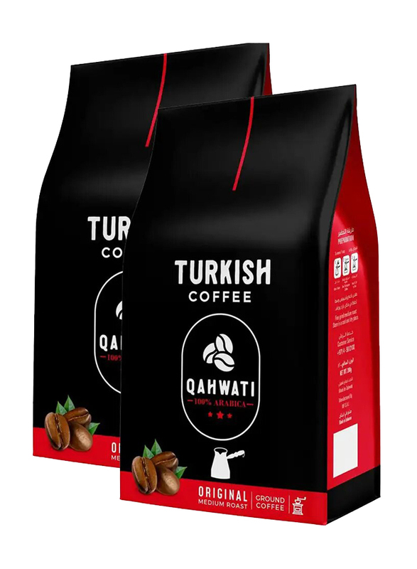 Qahwati Turkish Coffee Original, 2 x 200g
