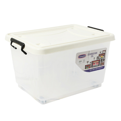 Cosmoplast 33L Plastic Storage Box, 1 Piece, White