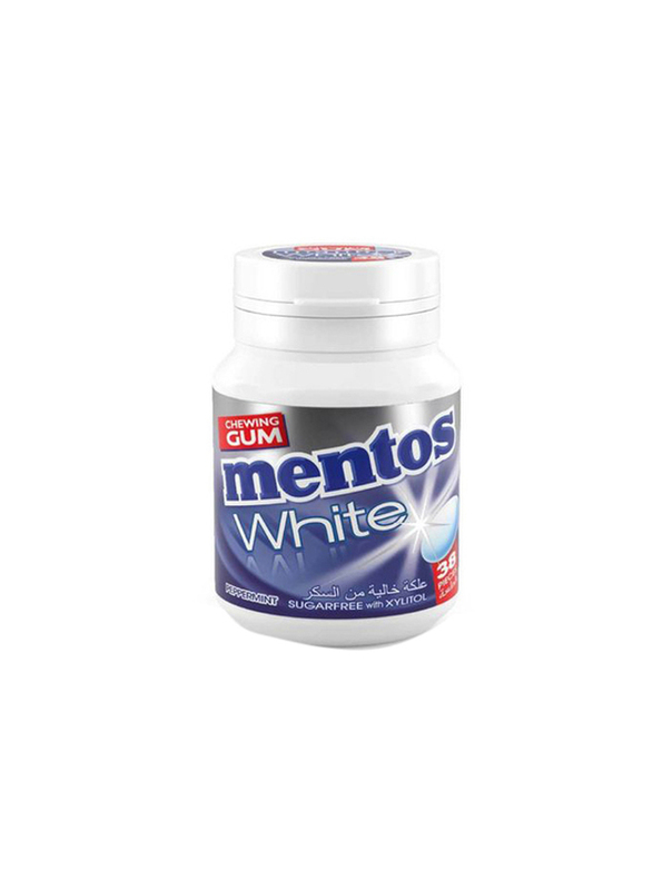 Mentos Peppermint Mentos White Sugar Free Chewing Gum, 54g