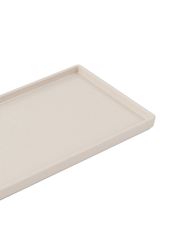 Flora Areia Coast Plastic Bathroom Tray, Sand