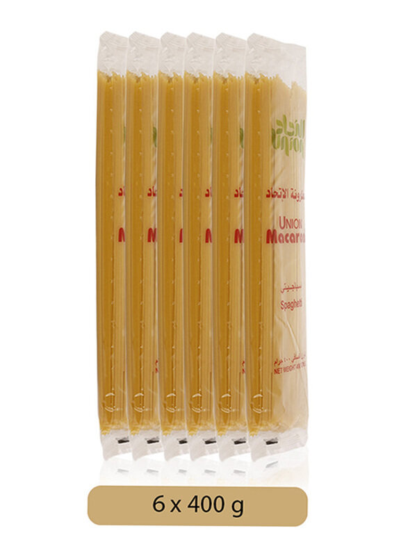 

Union Macaroni Spaghetti Pasta - 6 x 400g