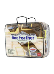 Fine Feather 2Ply Embossed Blanket, Multicolour