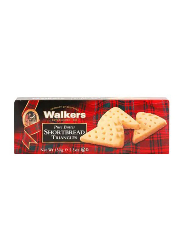 Walkers Pure Butter Shortbread Triangles, 150g