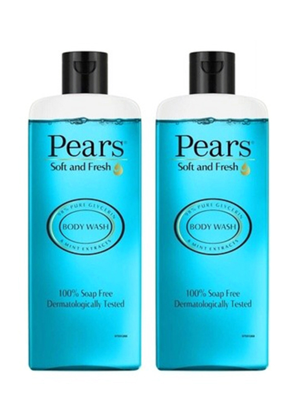 Pears Soft & Fresh Body Wash, 2 x 250ml