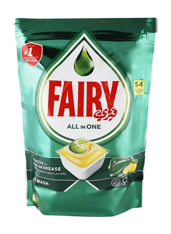 Fairy Lemon All-in-One Regular Dishwasher Tablet - 54 Tablets