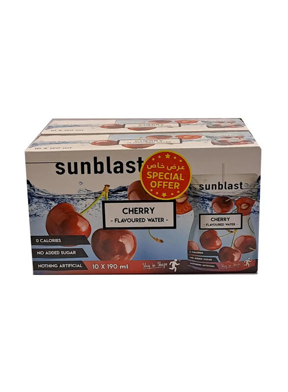 

Sun Blast Cherry Flavored Water, 10 x 190ml