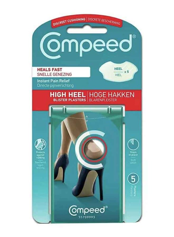 Compeed High Heel Blister Plasters, 5 Patches, Multicolour