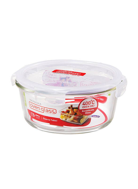 

Lock & Lock Heat Resistant Glass Container, 950ml, Clear