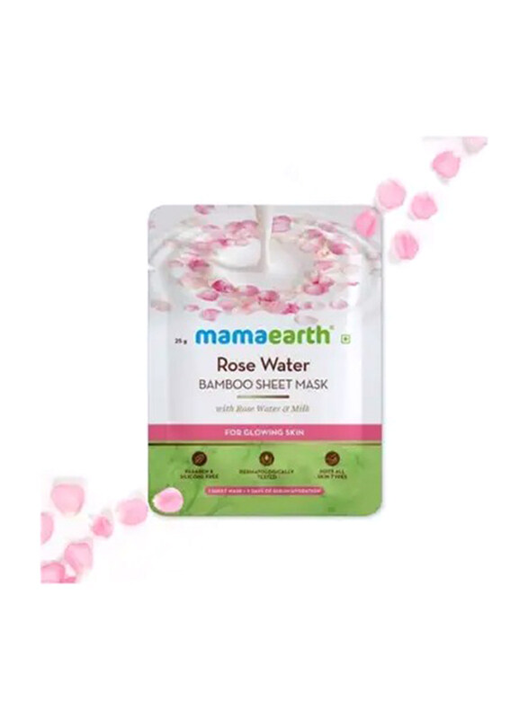 

Mamaearth Rose Bamboo Sheet Mask, 25gm