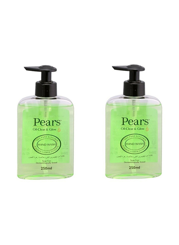 Pears Oil Clear & Glow Hand Wash, 2 x 250ml