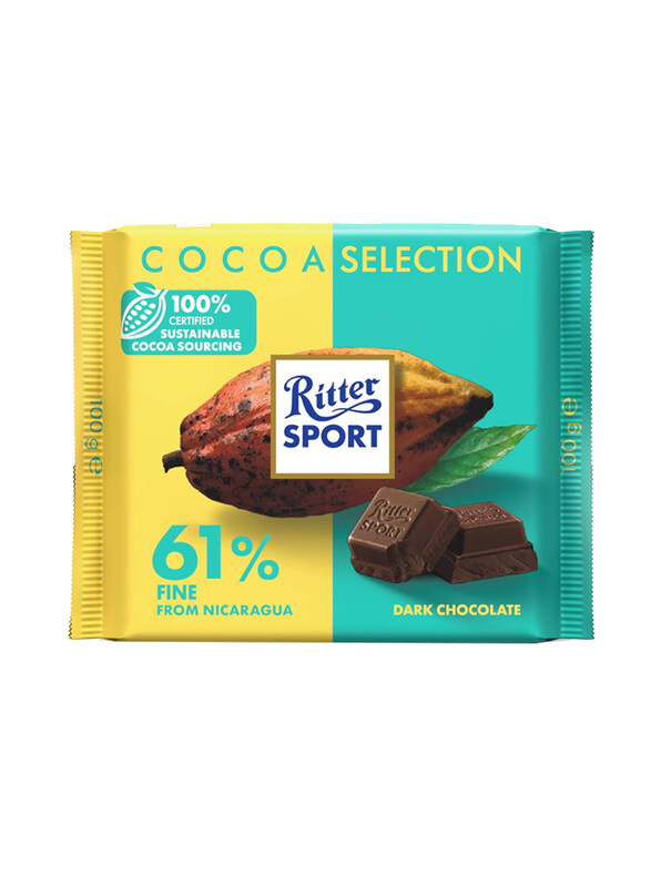 

Ritter Sport 61% Fine Cocoa Nicaragua Dark Chocolate, 100g