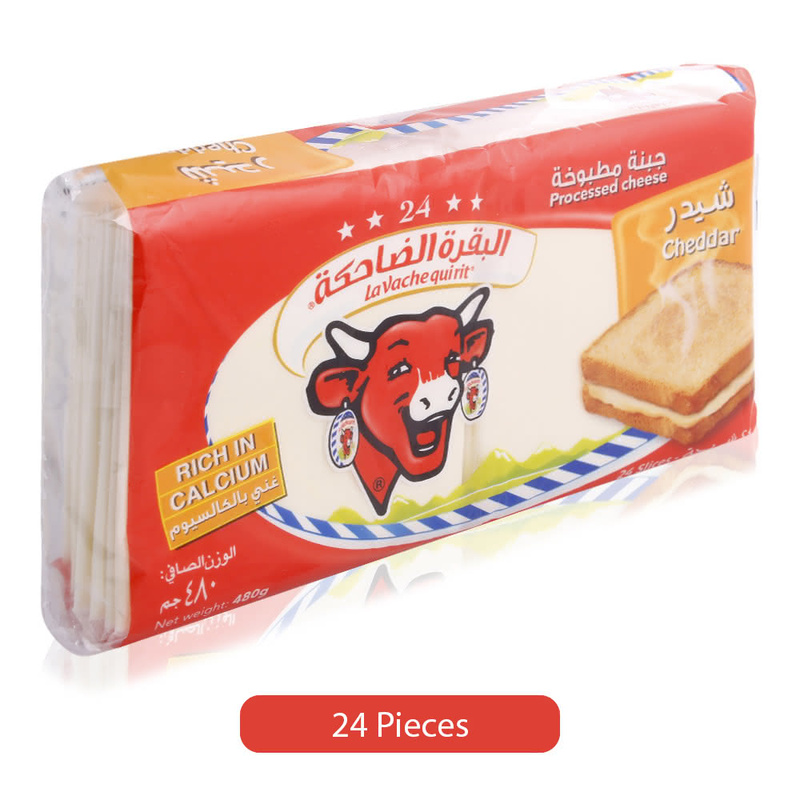 Lavache Quirit Cheddar Slices Toster Cheese, 480 g, 24 Pieces