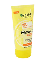 Garnier Fast Bright Vitamin C Face Scrub for Women, 150ml