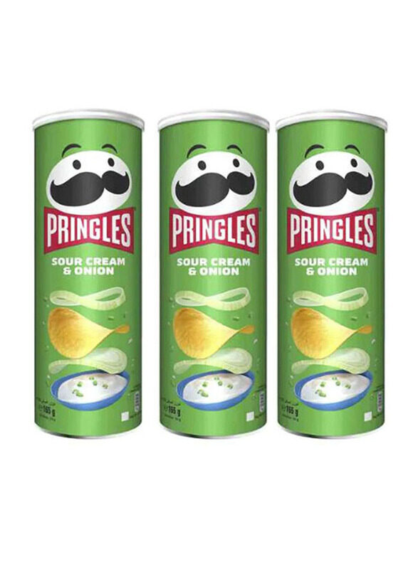 

Pringles Sour Cream & Onion - 3 x 165gm