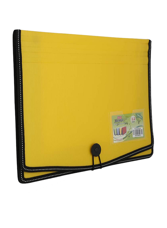 Benge File Bag, A4 Size, Yellow