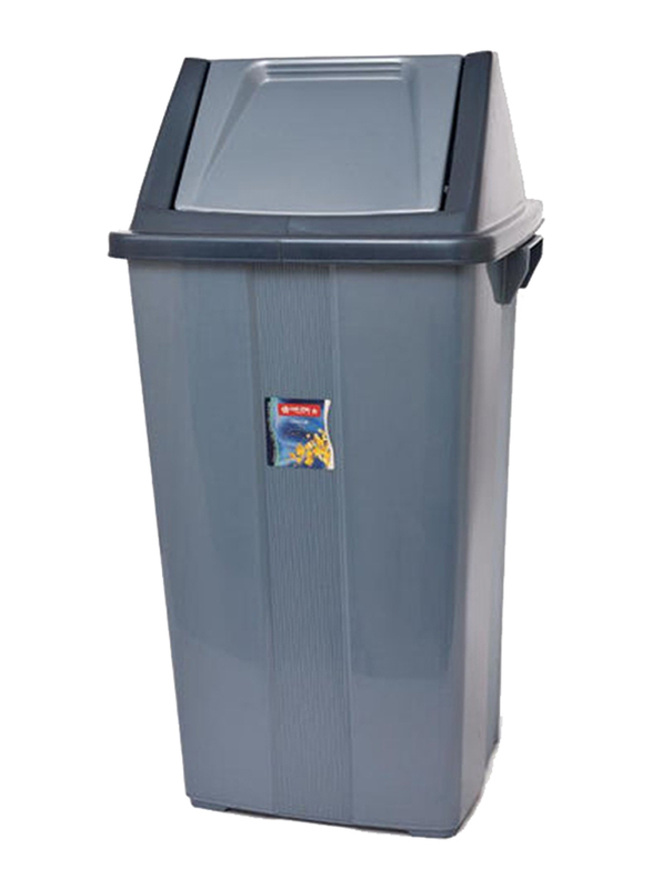 Lion Star Dustbin, 42 Liter, Grey