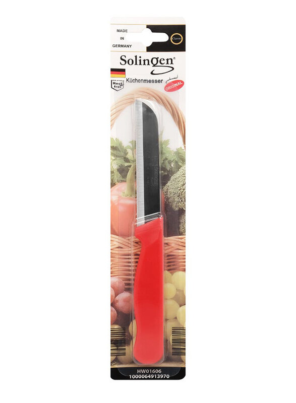 

Solingen Stainless Steel Blade Multipurpose Knife, HW016, Red