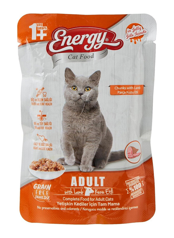 

Energy Adult Cat Pouch Wet Food with Lamb, 85g
