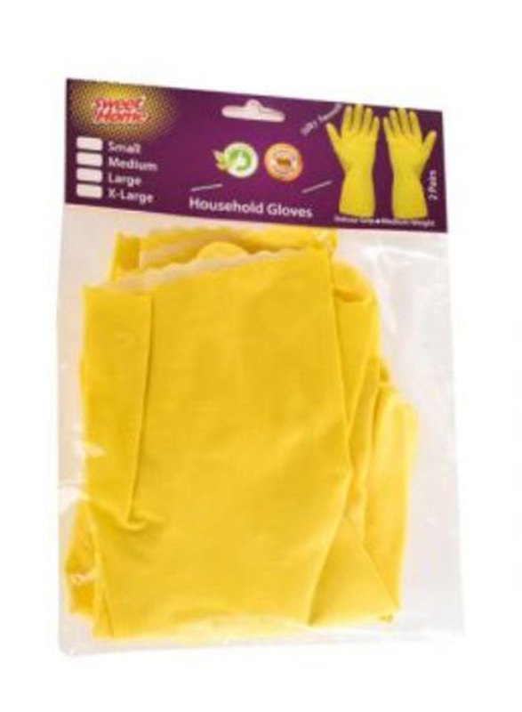 Sweet Home Gloves Set, 2 Pairs, Yellow