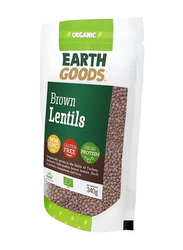 Earth Goods Organic Brown Lentils, 340g