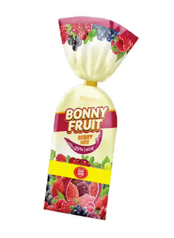 

Roshen Bonny Fruit Assorted Jelly Candy, 3 x 200g