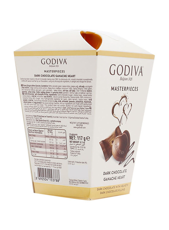 Godiva Dark Chocolate Ganache Heart Gift Box - 117g