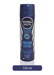 Nivea Men Fresh Active Deodorant Spray, 150ml