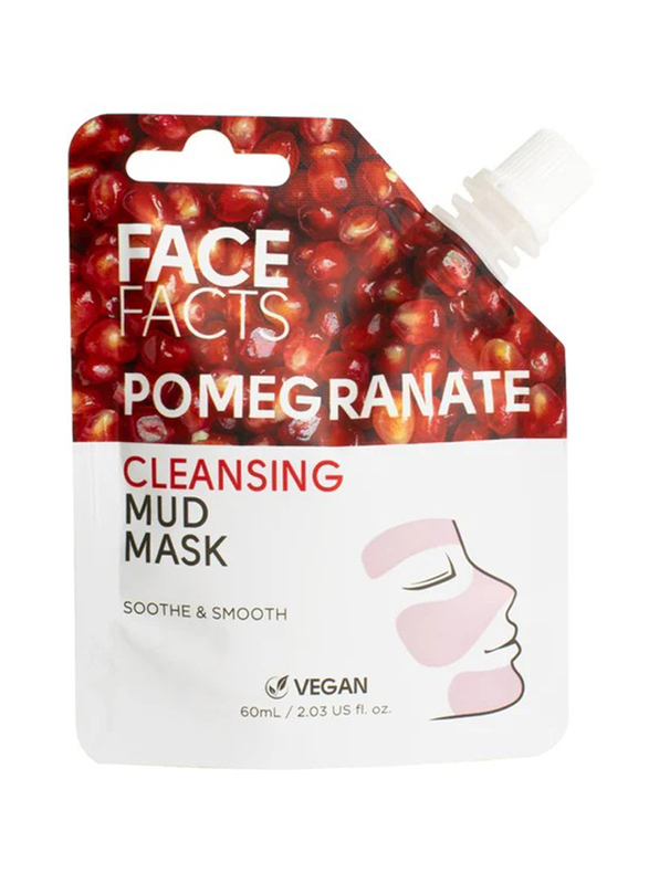 Face Facts Pomegranate Cleansing Mud Mask, 60ml