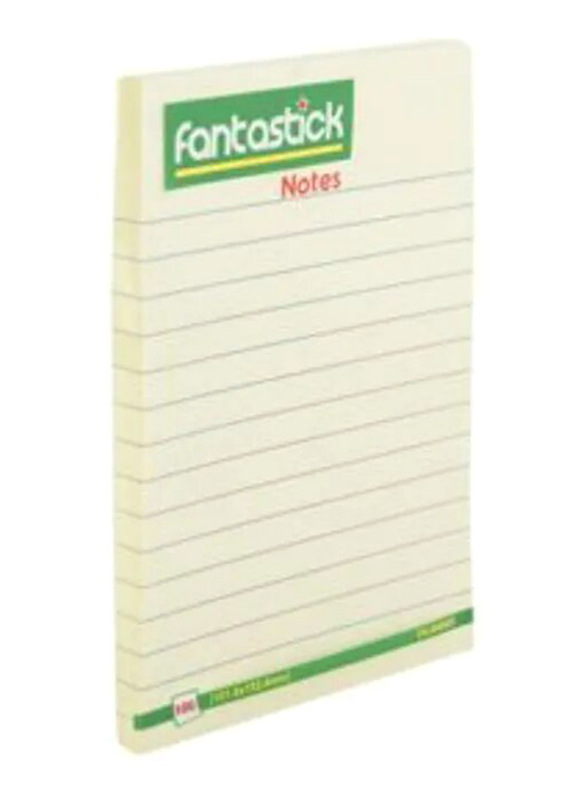 Fantastick Ruled Sticky Notes, 100 Sheets, White