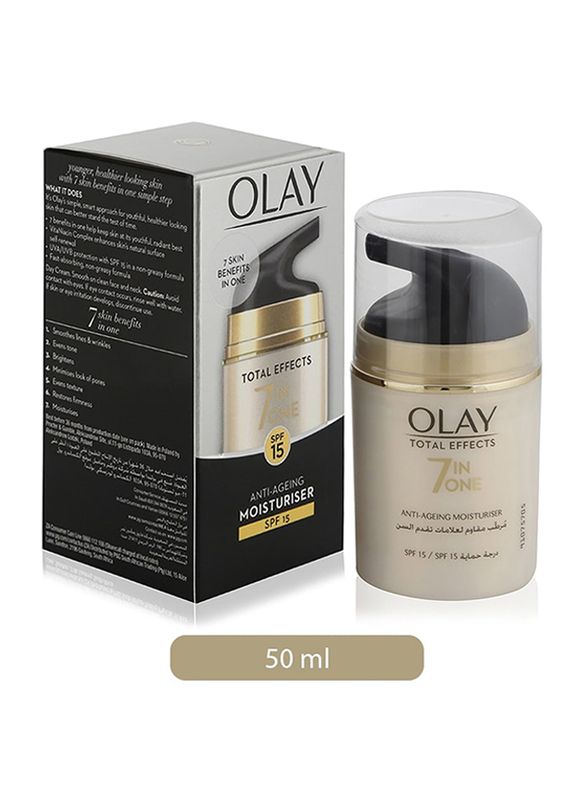 Olay Total Effects 7-In-1 Anti-Ageing Day Moisturiser SPF 15, 50ml