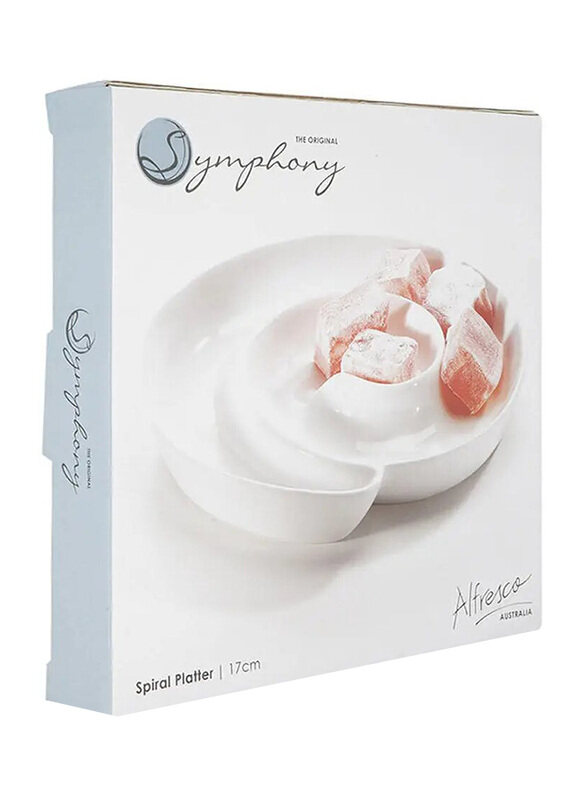 

Symphony 17cm Porcelain Spiral Plate, White