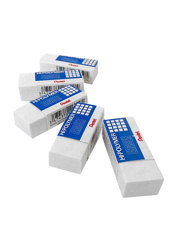 

Pentel Hi-Polymer Eraser, Small, White